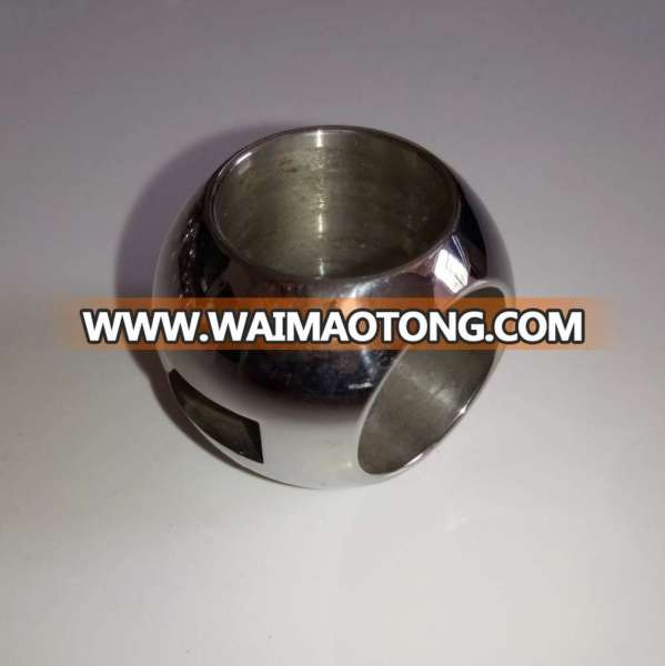 Changxing 316 stainless steel ball body straight through valve ball